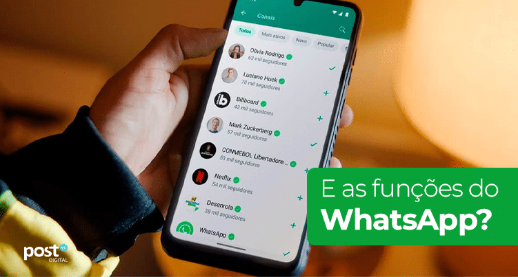 E as funções do WhatsApp?