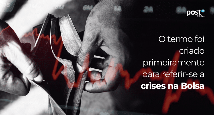 O termo foi criado primeiramente para referir-se a crises na Bolsa