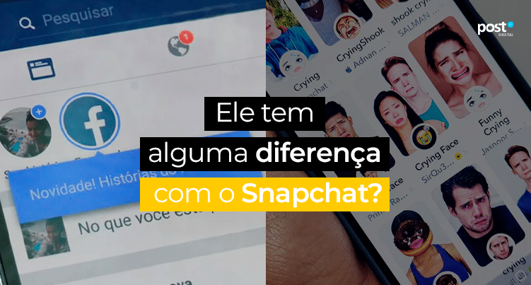 Ele tem alguma diferença com o Snapchat?