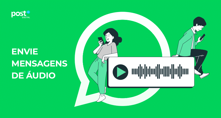 Envie mensagens de áudio