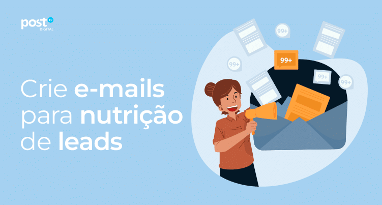 Crie e-mails para nutrição de leads
