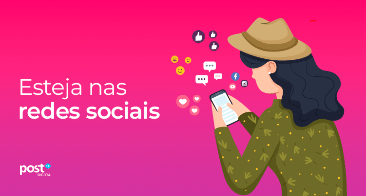 Esteja nas redes sociais