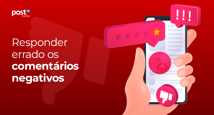 Responder errado os comentários negativos