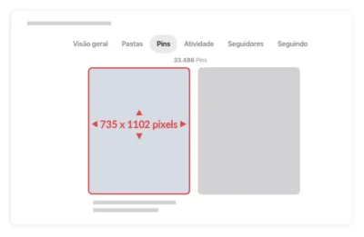 Tamanho da imagem para pins