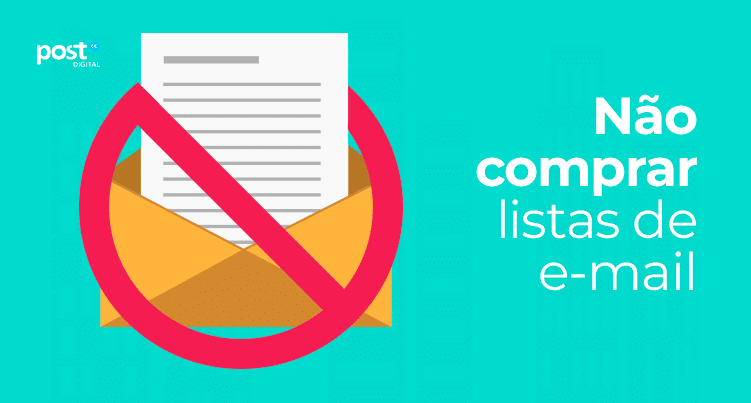 Não comprar listas de e-mails